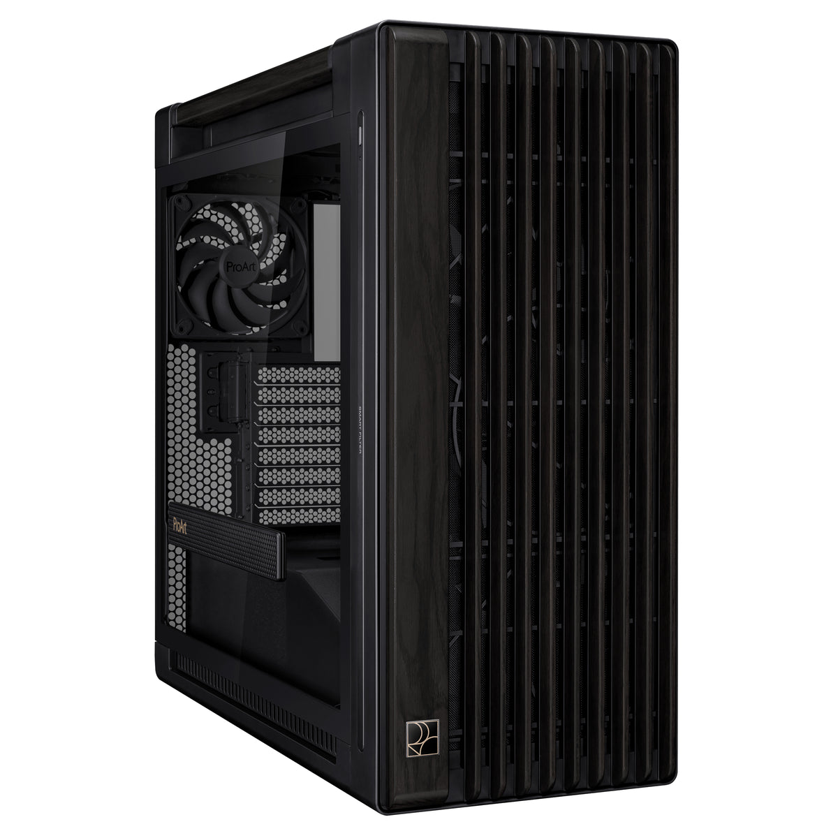 ASUS ProArt PA602 Wood – PC-Gehäuse – Midi-Tower, E-ATX/ATX/mATX/Mini-ITX, 45 cm GPU, 19 cm CPU-Kühler