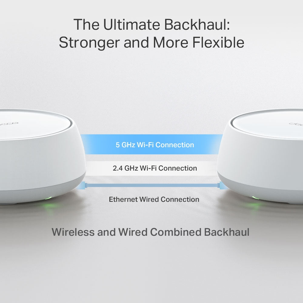 TP-Link Deco BE25 – Mesh-System, Wi-Fi 7, Dual-Band (2,4/5 GHz), bis 2882 Mbit/s, 2x RJ-45, weiss