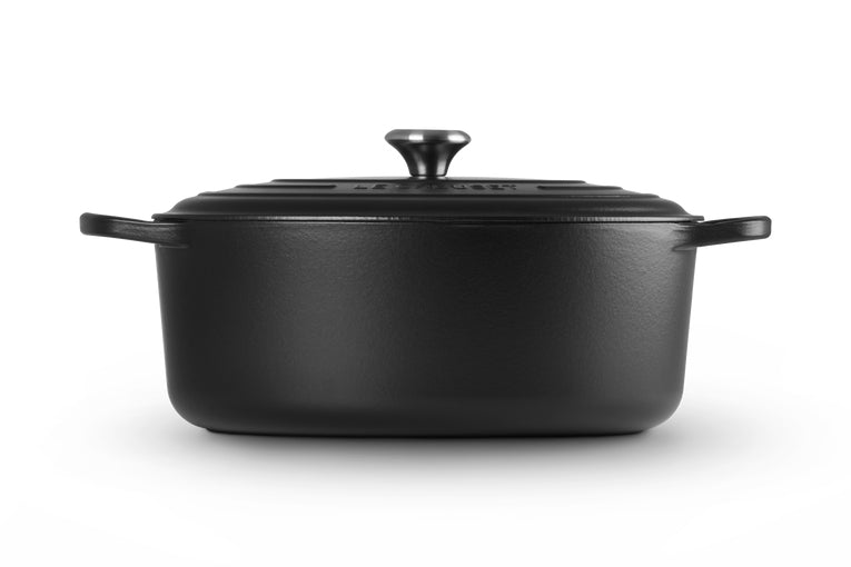 Le Creuset Kochtopf Signature – 8,9 l, Ø 45,1 cm, Gusseisen, Emaille, für Feuer, Schwarz