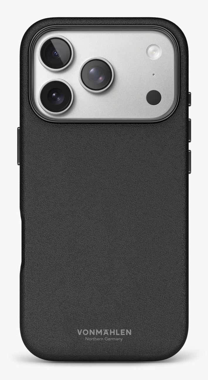 Vonmählen Backcover – für Apple iPhone 17 Pro – schwarz – Kunstleder