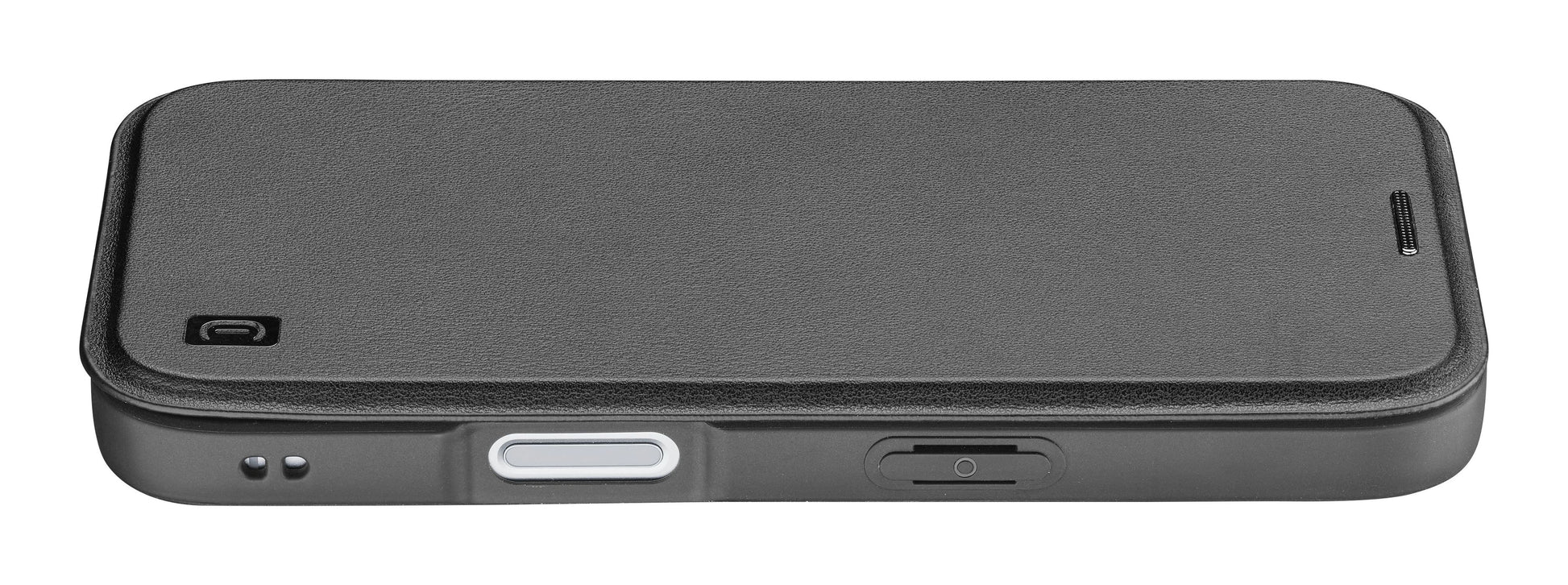 Cellularline Booklet-Hülle – für Apple iPhone 17 – schwarz – Kunstleder – MagSafe-kompatibel, mit Kartenfach