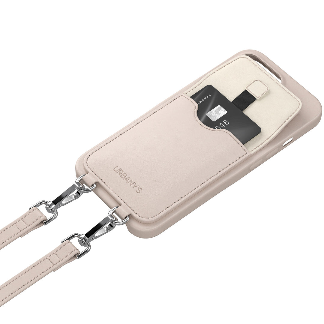 Urbany's Necklace-Hülle – für Apple iPhone 17 Pro Max – Beach Beauty – mit Kartenfach, mit Kordel