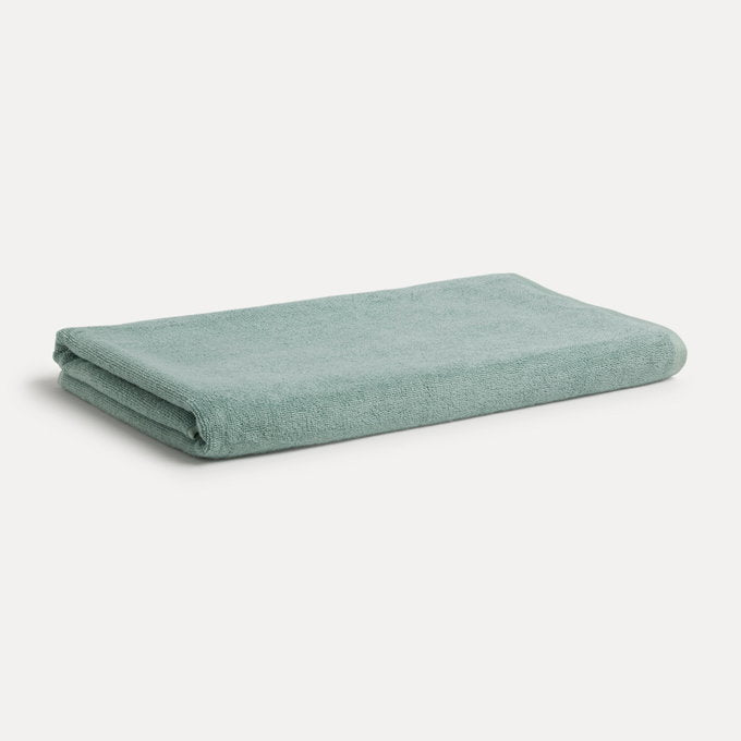 Möve Saunatuch Soft Silence Uni – 80 × 180 cm, Grün, 60% Baumwolle/40% Viskose, 430 g/m²