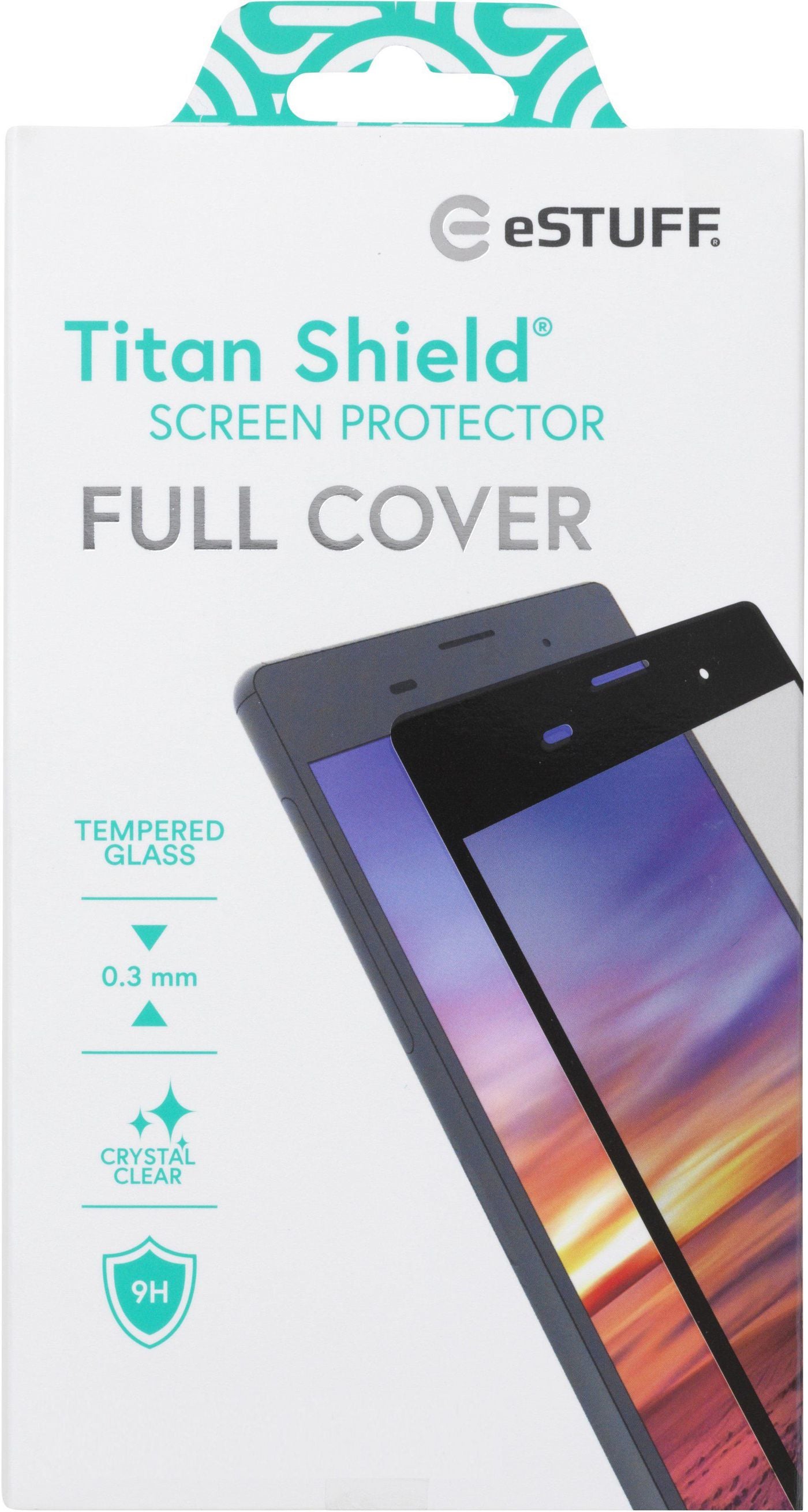 eSTUFF Displayschutz (Panzerglas), Full Cover – für Galaxy S20/S20 5G