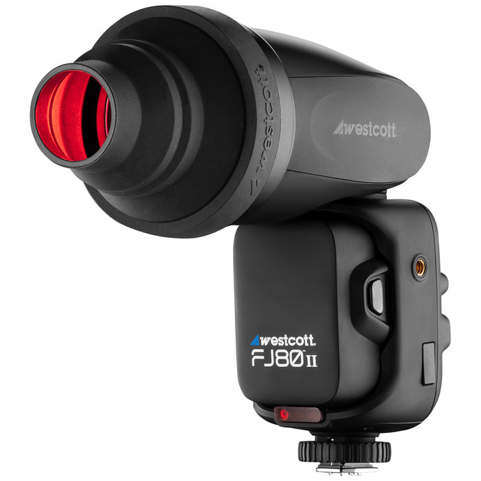 Westcott FJ80 Blitzvorsatz-Set – Barndoors, 30° Gitter, Snoot, Diffusorlinse, 10er-Pack Gels – für Westcott