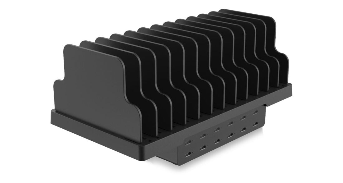 LMP SmartCharge 12P Ladestation – 144 W, 12× USB-C, GaN – für Apple