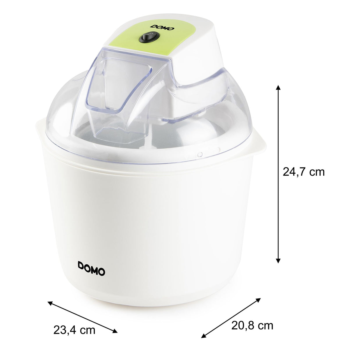 Domo Glacemaschine DO9304I – 1,5 l, 12 W – weiss