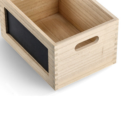 Zeller Present Aufbewahrungsbox (ohne Deckel) – Holz – Natur – mit Griff – 280 × 150 × 200 mm