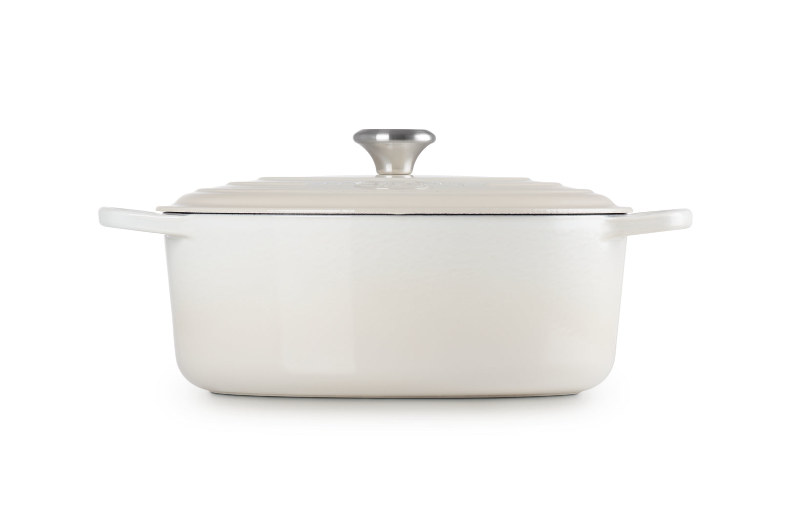 Le Creuset Kochtopf – 6,3 l, Ø 31 cm, Gusseisen, Emaille, für Induktion, Gas, Glaskeramik, Cremefarben