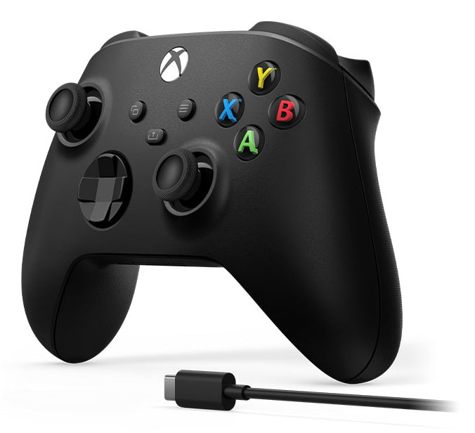 Microsoft Xbox Wireless Controller + – Gamepad – USB (kabelgebunden) & kabellos, für Xbox & PC, Schwarz
