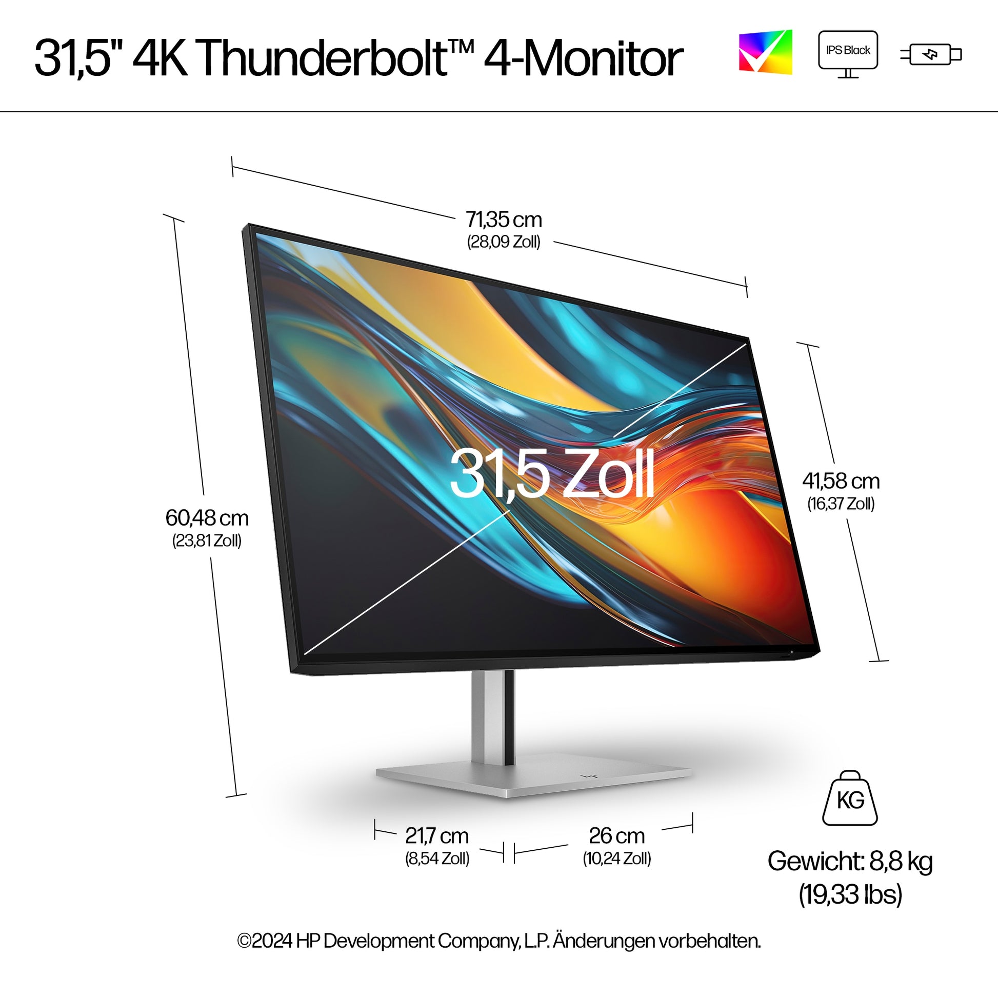 HP Serie 7 Pro – Monitor, 31,5", Thunderbolt 4