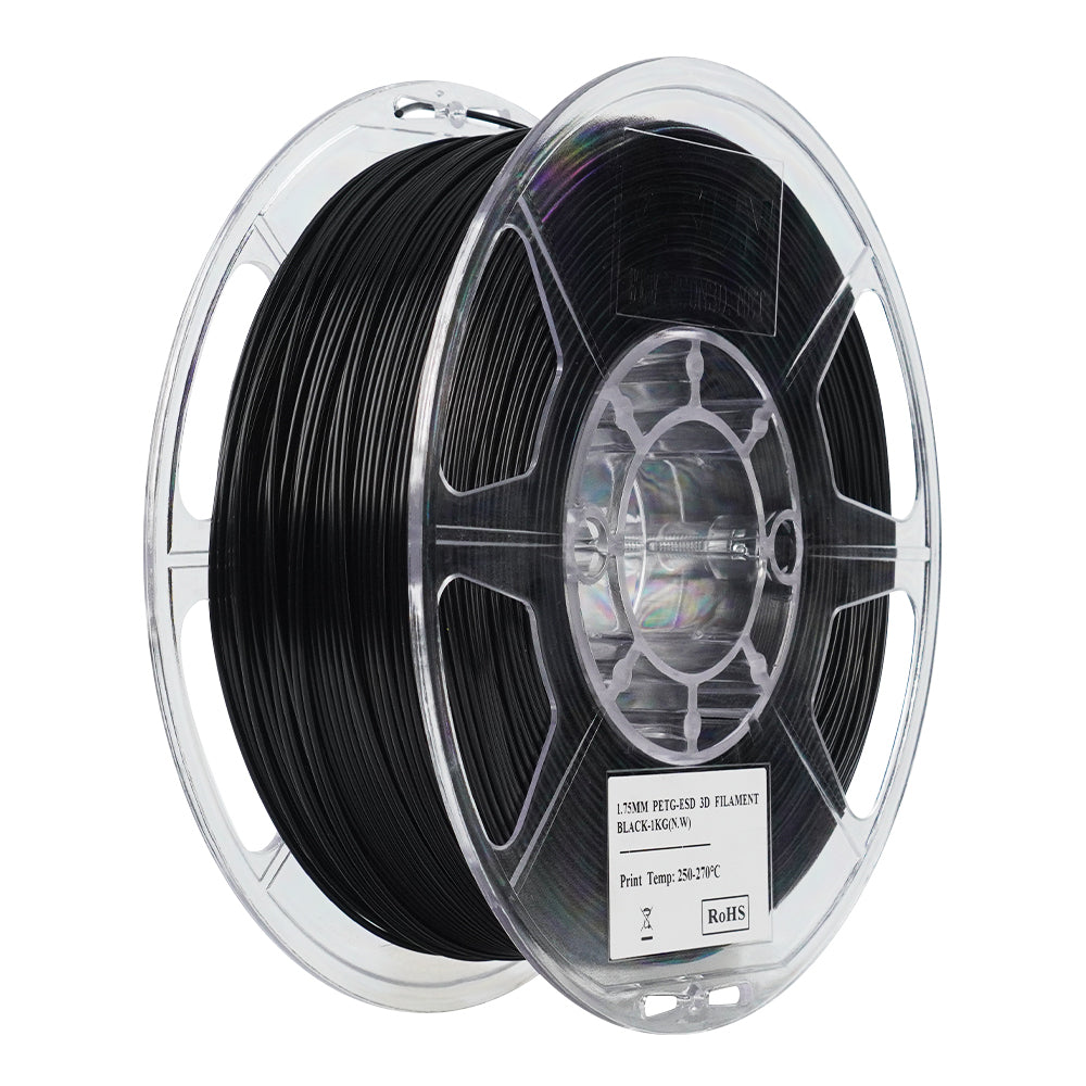 eSUN Filament PETG – 1,75 mm, 1 kg – Schwarz