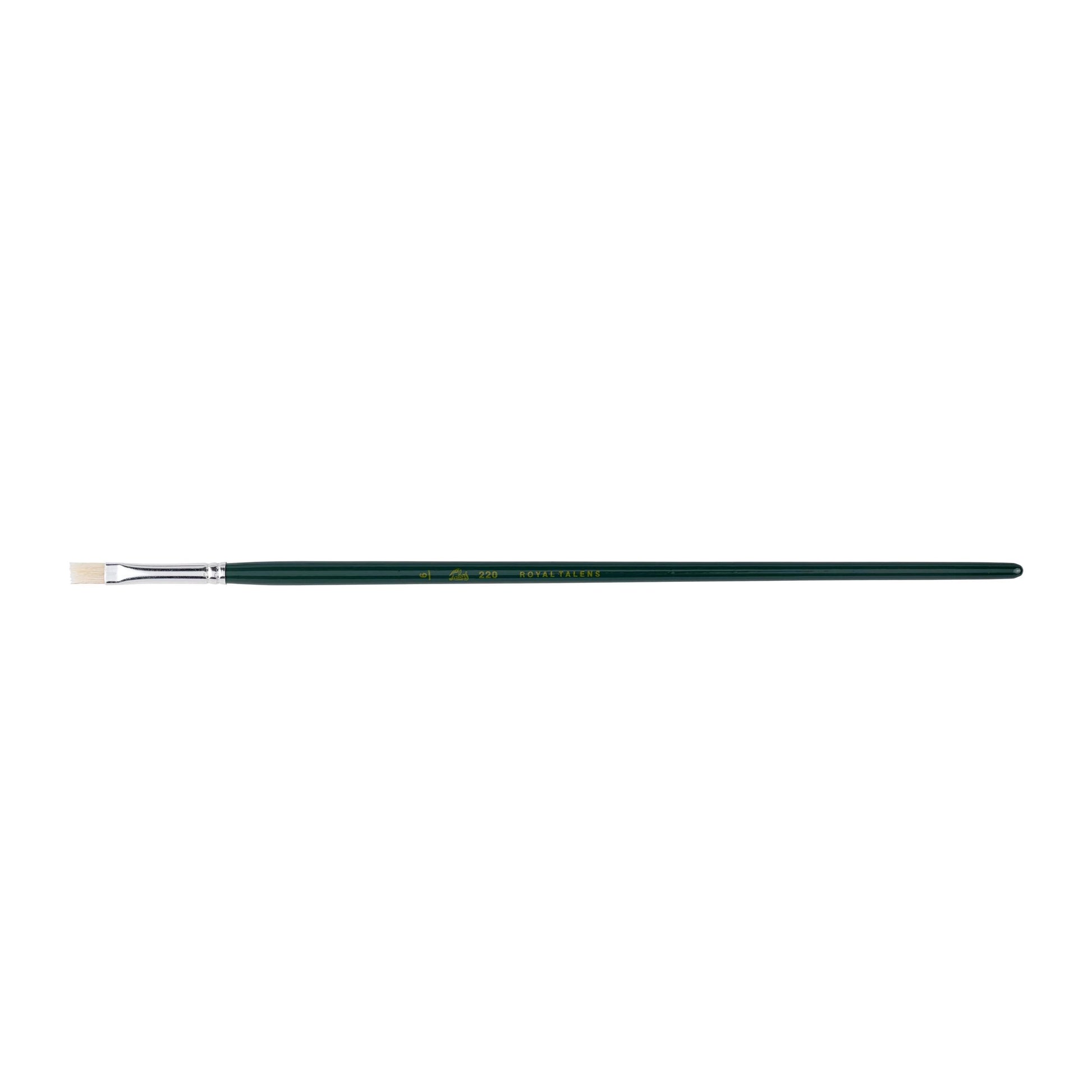 Talens Ölpinsel – braun, Holz, Länge 290 mm, Grösse 6, Schweinsborsten, Aluminiumzwinge, FSC-zertifiziert