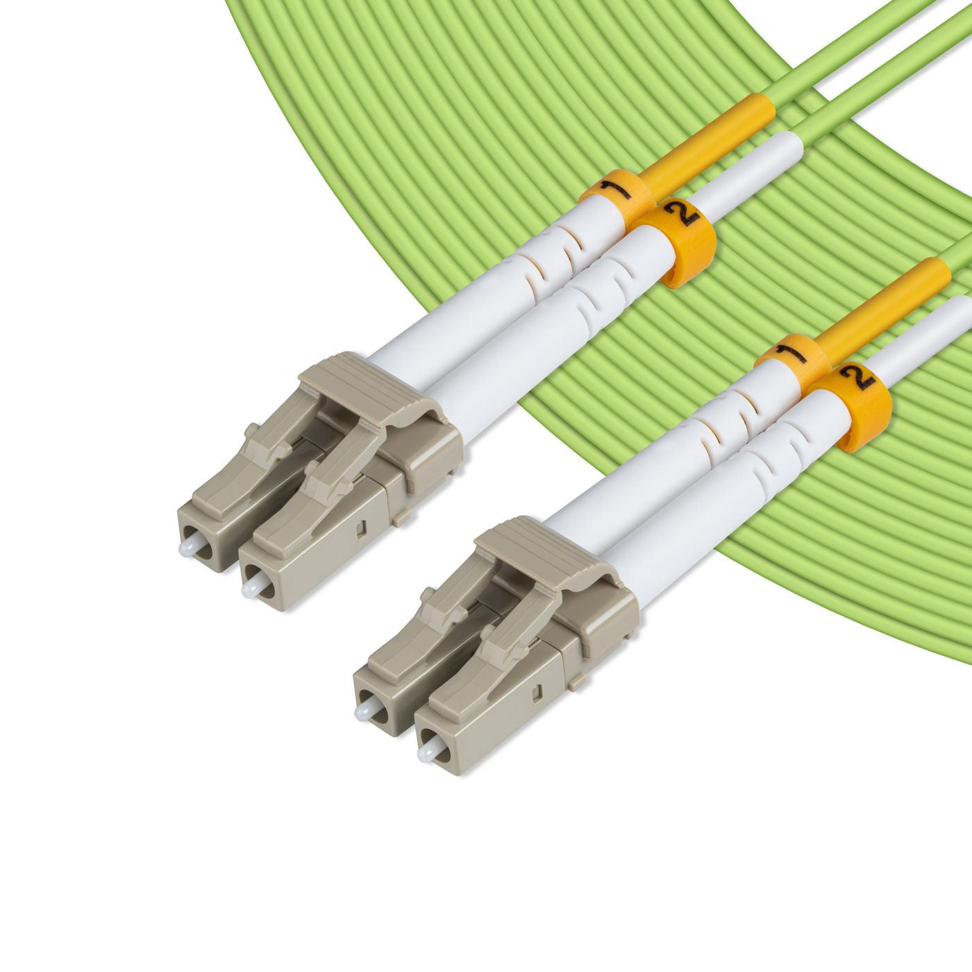 Microconnect LWL-Patchkabel – LC-LC (UPC), Multi-Mode OM5, 0,5 m, LSZH, Grün
