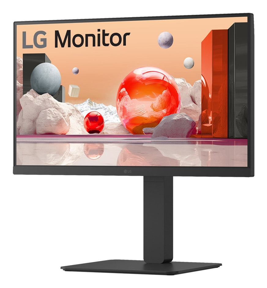 LG 24BA650-B – Monitor, 23,8" Full HD (1920 × 1080), IPS, 100 Hz, 250 cd/m², KVM, VESA 100 × 100, Schwarz