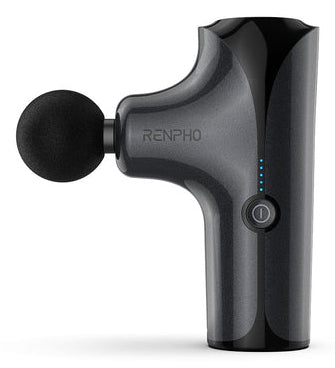Renpho Massagepistole Edge Mini – Perkussionsmassage, 5 Stufen, 4 Aufsätze – Akku – Schwarz