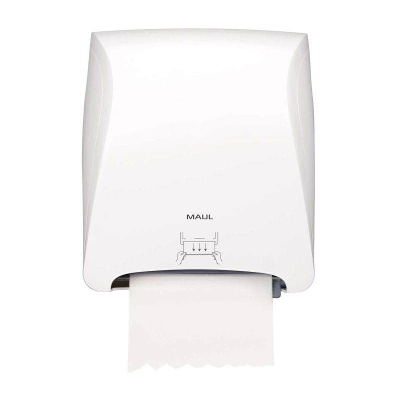 MAUL Handtuchrollenspender – Kunststoff, Weiss, 348 × 385 × 218 mm