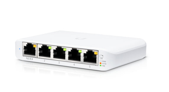 Ubiquiti UniFi Switch Flex Mini – Managed Switch – 5×GbE, PoE+