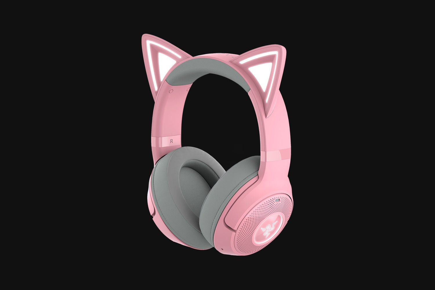 Razer Kraken Kitty BT V2 Quartz Ed. – Gaming-Headset, Over-Ear – Bluetooth 5.2, ANC – Pink – bis 40 h