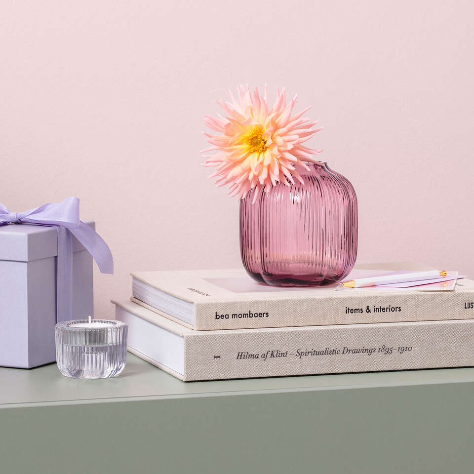 Villeroy & Boch Vase – Ø 11 × 11 cm – Glas, lila