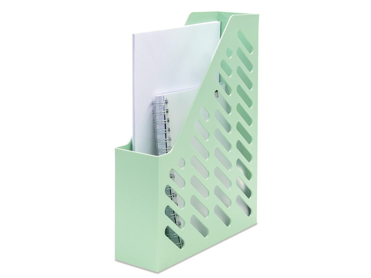 HAN Stehsammler – für A4/C4, mit Daumenbohrung, grün, Polystyrol (PS), B 76 × H 315 × T 246 mm, 10er-Set