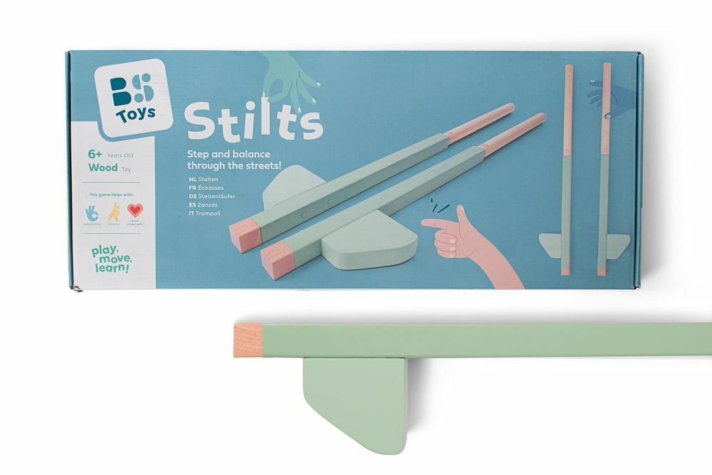BS Toys Stelzen – 11 cm – ab 6 Jahren – Holz, grün