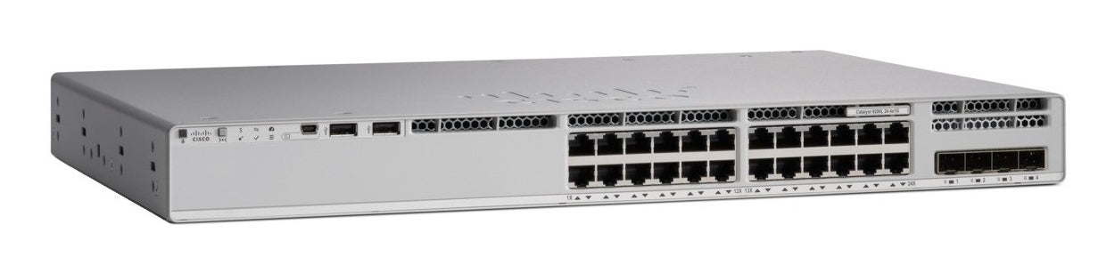 Cisco C9200L-24PXG-4X-E – Managed Switch – 24×GbE, 4×SFP+, L3, PoE+, 1U