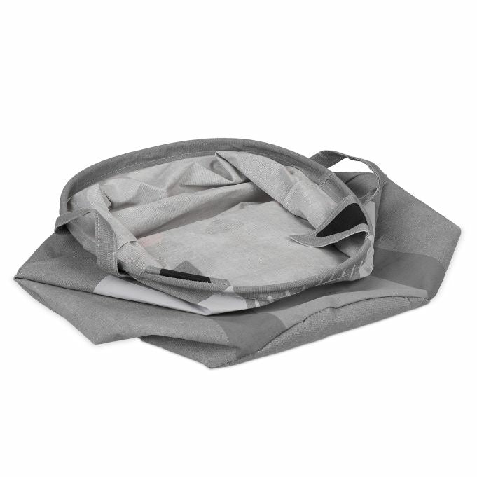 Relaxdays Aufbewahrungskorb – Baumwolle – Schwarz/Grau/Pink/Weiss – Ø 350 × 560 mm