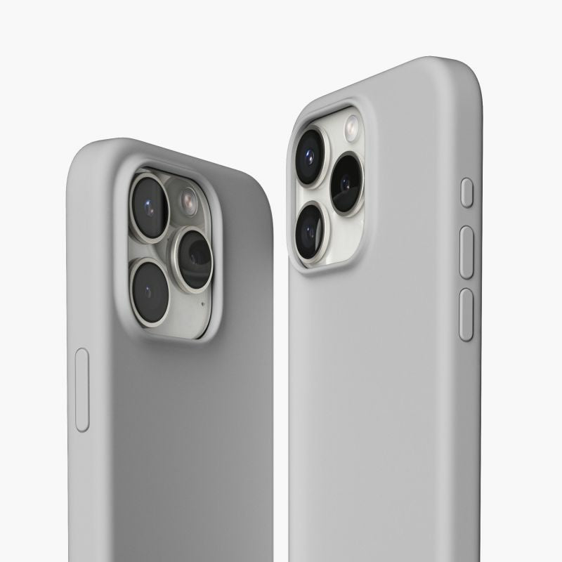 Vonmählen Eco Silikon Rückcover – für Apple iPhone 15 Pro, MagSafe, Silikon, Hellgrau