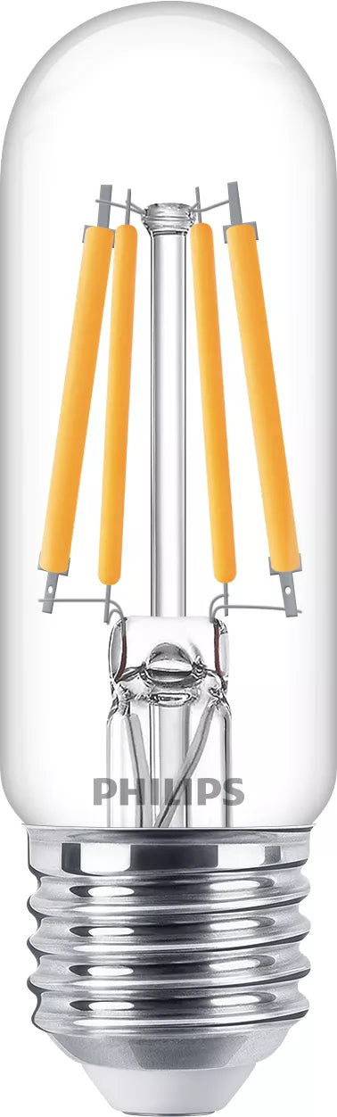 Philips by Signify Philips LED-Leuchtmittel E27 T30 – Warmweiss 2700 K, 806 lm, 6,5 W – 1 Stk. – Transparent, Glas