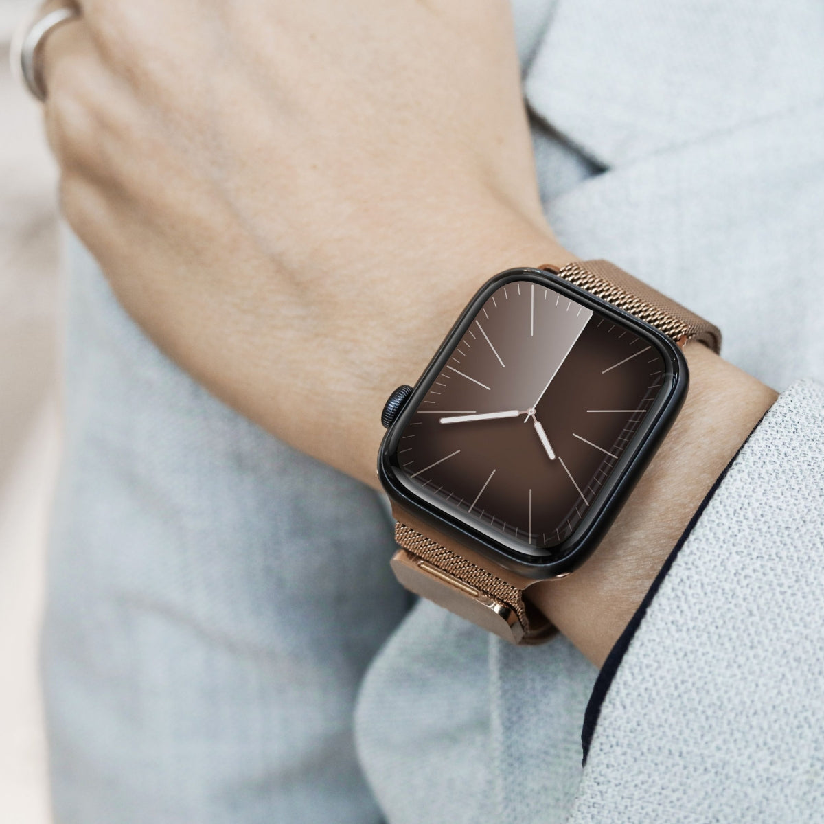 Vonmählen Milanese Loop 2 – Roségold, für Apple Watch 40 mm, 41 mm, 42 mm