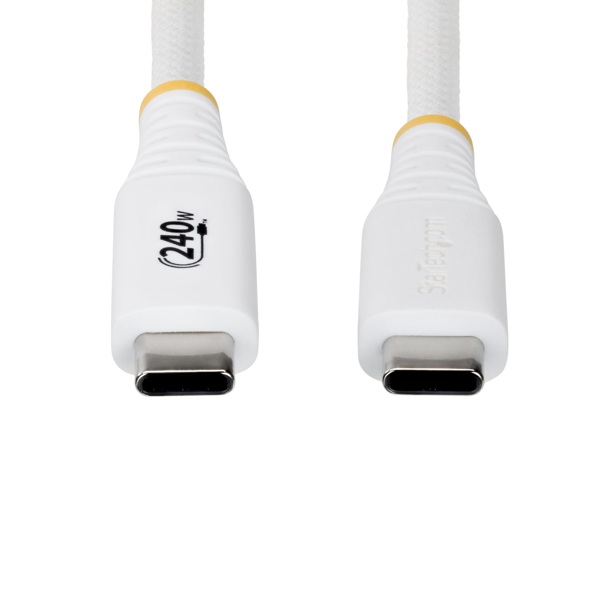 StarTech.com USB-C auf USB-C Kabel – USB 2.0 (480 Mbit/s) – 2 m – PD 240 W – Geflochten, USB-IF zertifiziert