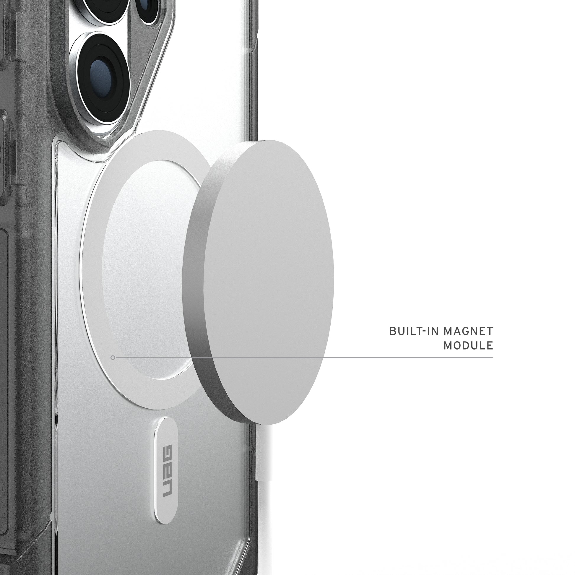 Urban Armor Gear UAG Trooper Backcover – für Samsung Galaxy S26 Ultra, MagSafe, mit Ständer, PC, Transparent