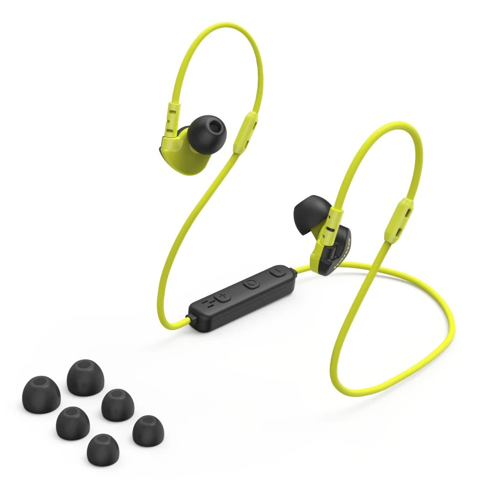 Hama Freedom Athletics III In-Ear Kopfhörer – Schwarz/Gelb, BT 5,3