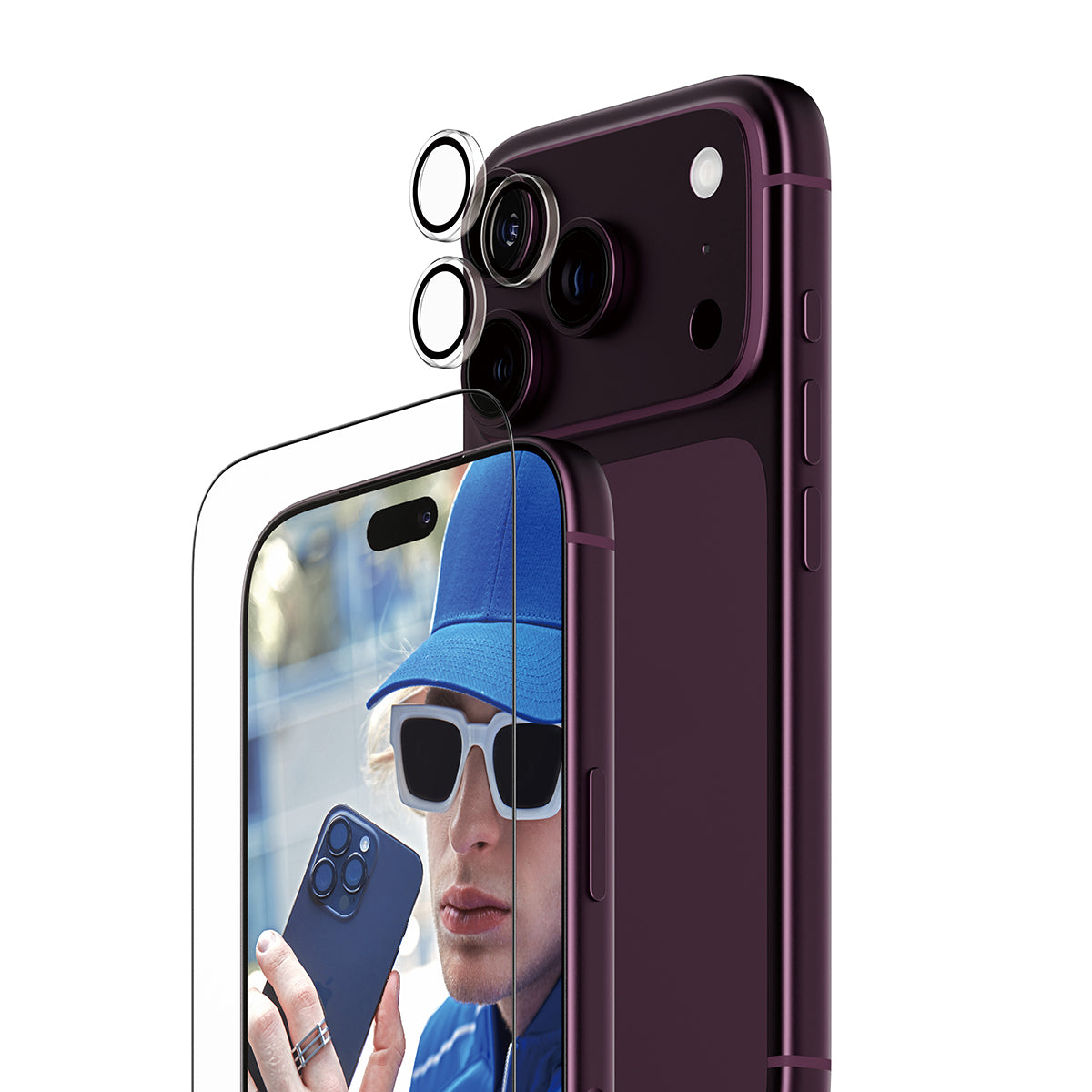 PanzerGlass Displayschutz (Folie), Anti-Fingerprint – für iPhone 18 Pro – mit Applikator