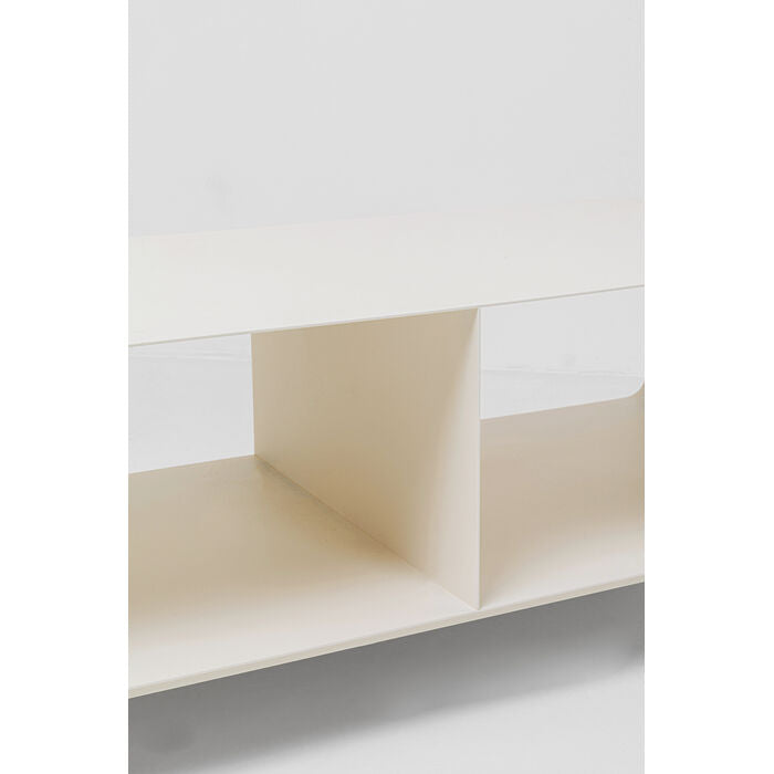 KARE Lounge TV-Möbel M – 90 × 42 × 30 cm – Stahl – Beige