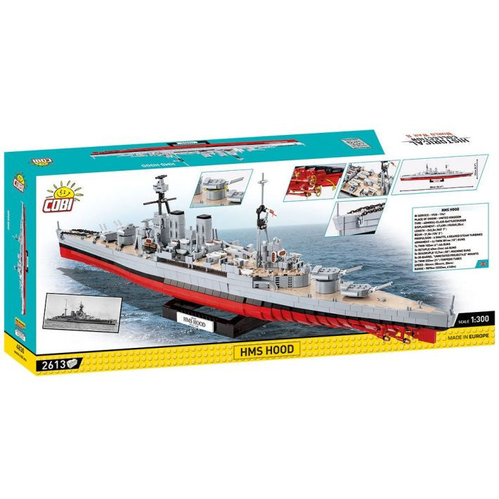 COBI 3D Puzzle HMS Hood – 2613 Teile – Kunststoff – 88,0 × 22,0 cm – ab 10 J.