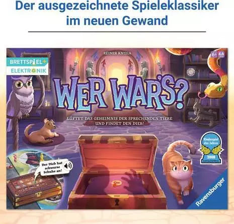 Ravensburger Wer war's? Refresh – Lernspiel, 2–4 Spieler, ab 6 Jahren, 45 Min., DE