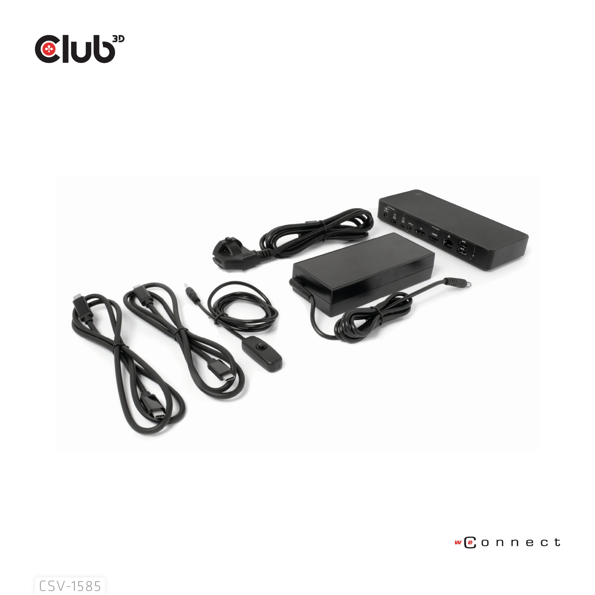 CLUB3D Club 3D – KVM-Switch, USB-C/3× USB 3.2 Gen 1 Typ A/HDMI/DisplayPort/LAN, PD 120 W, 1 Gbit/s