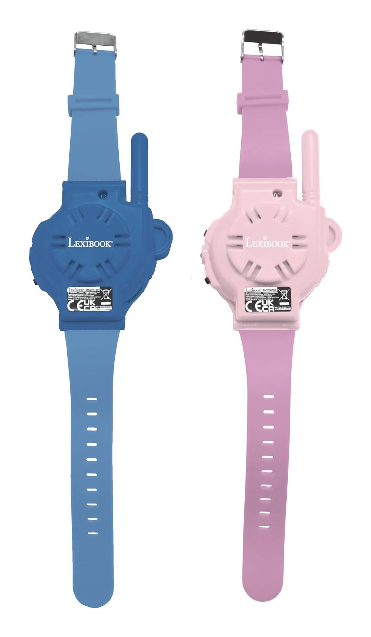 Lexibook Stitch Digitaluhr – Walkie-Talkie, Reichweite 200 m – 2 Stück – ab 3 J. – Blau/Pink