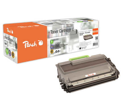 Peach Toner TN-3520 – schwarz, 20000 Seiten – für Brother HLL-6400DW/HLL-6450DW/MFCL-6900DW und andere
