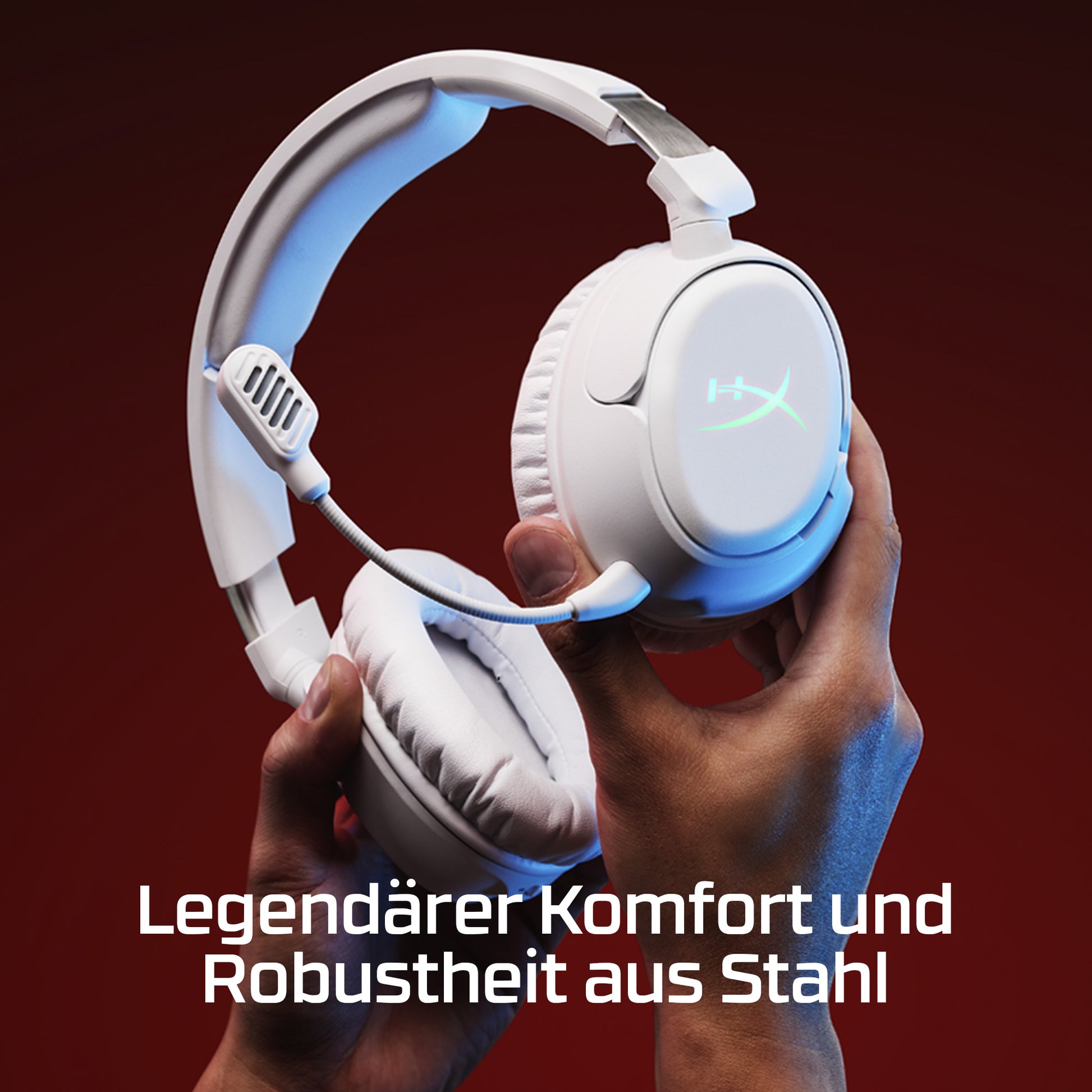 HyperX Cloud Flight 2 Gaming-Headset – Over-Ear, BT, ANC, mit USB-C-Dongle, Schwarz