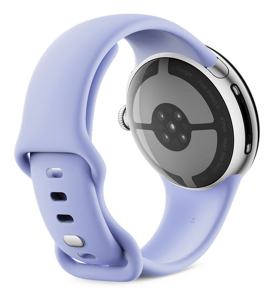 Google Pixel Watch 4 41 mm GPS – Aluminium Silber, Violett, S/L, 50 m, für Android