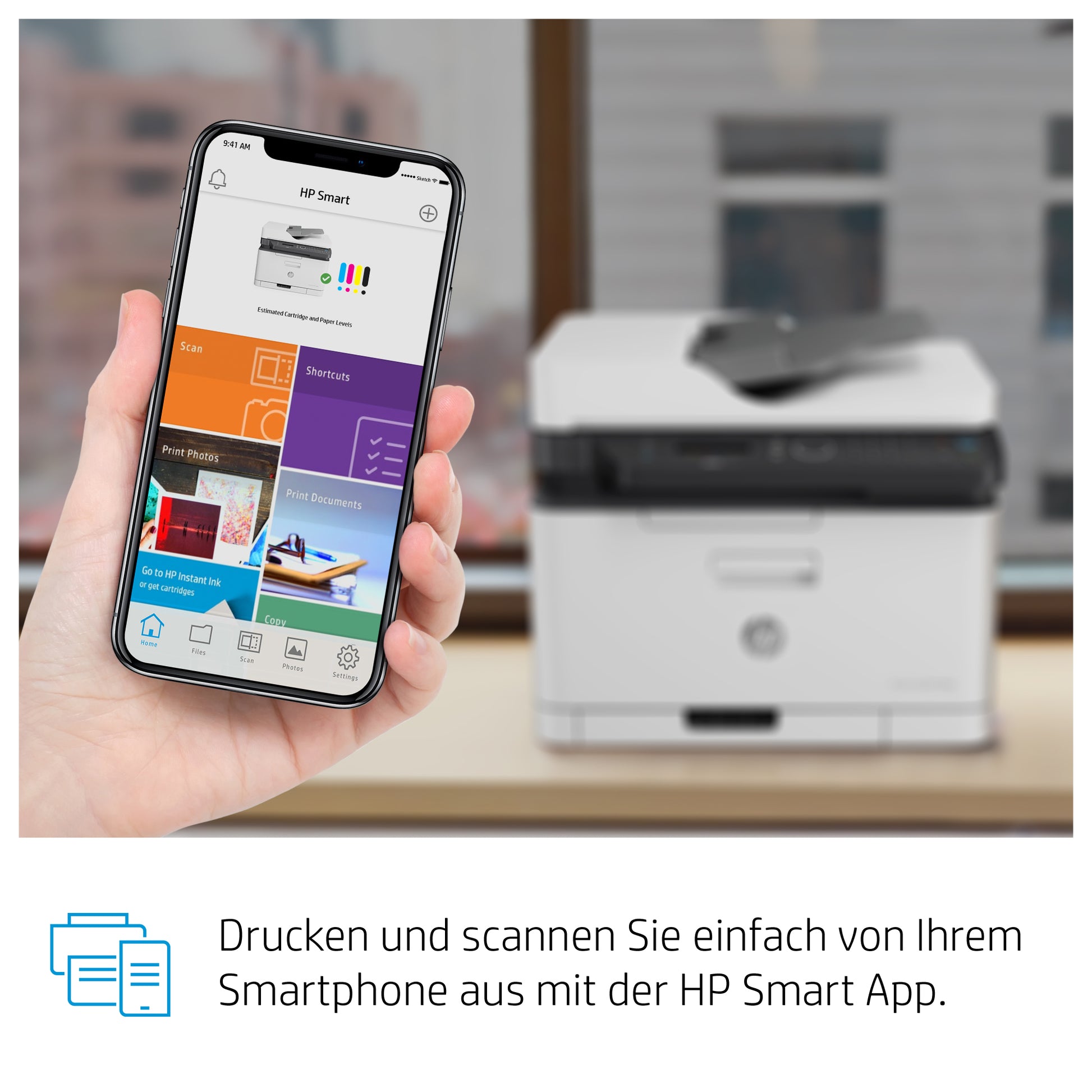 HP Color Laser MFP 179fnw – Farblaser-Multifunktionsdrucker, A4, 3-in-1, Duplex, WLAN/LAN, AirPrint, Mopria
