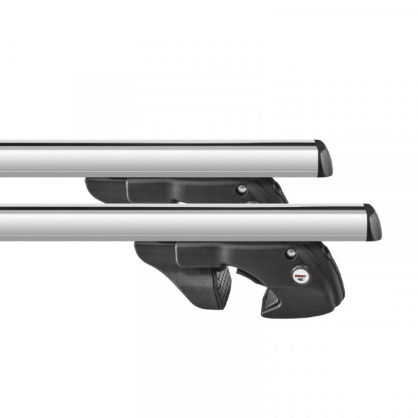 Fischer Fahrradträger (Relingmontage) – für Dachreling – bis 90 kg, 135 cm – Aluminium – 2 Stk.