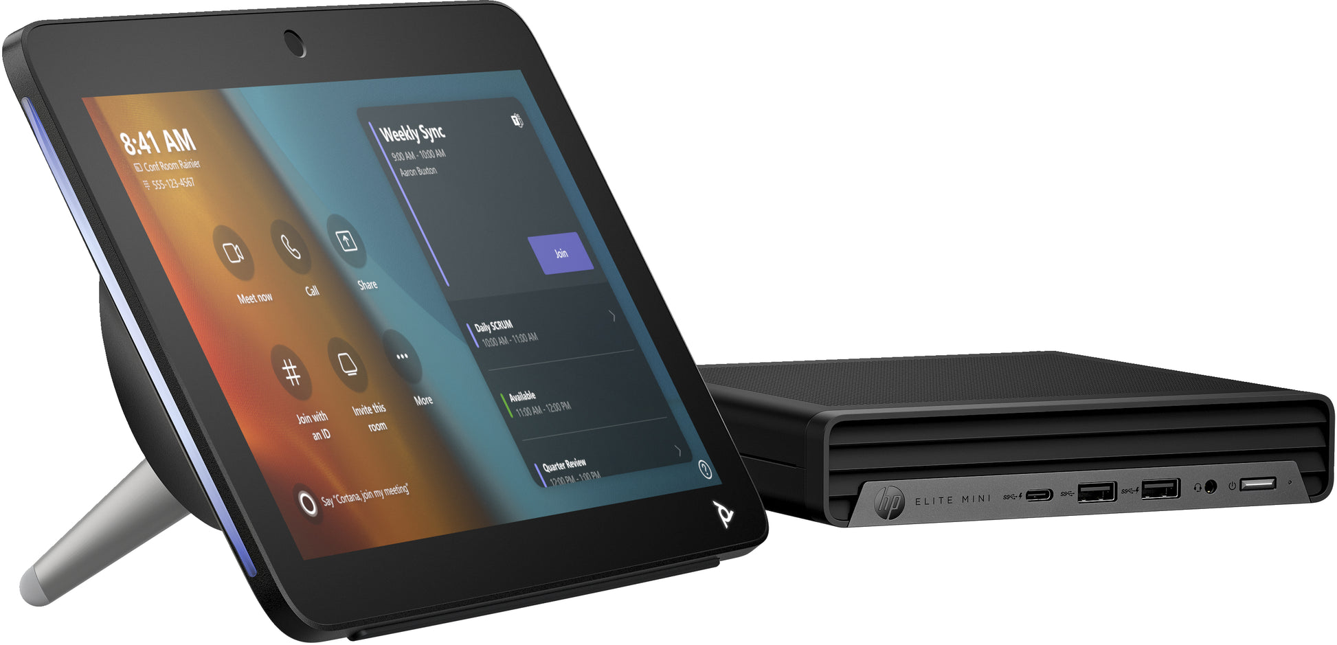 Poly Studio Base G9 Plus – Videokonferenzsystem – WXGA, 75° FOV, Windows 11 IoT Enterprise, WLAN (Wi‑Fi 6E)/LA