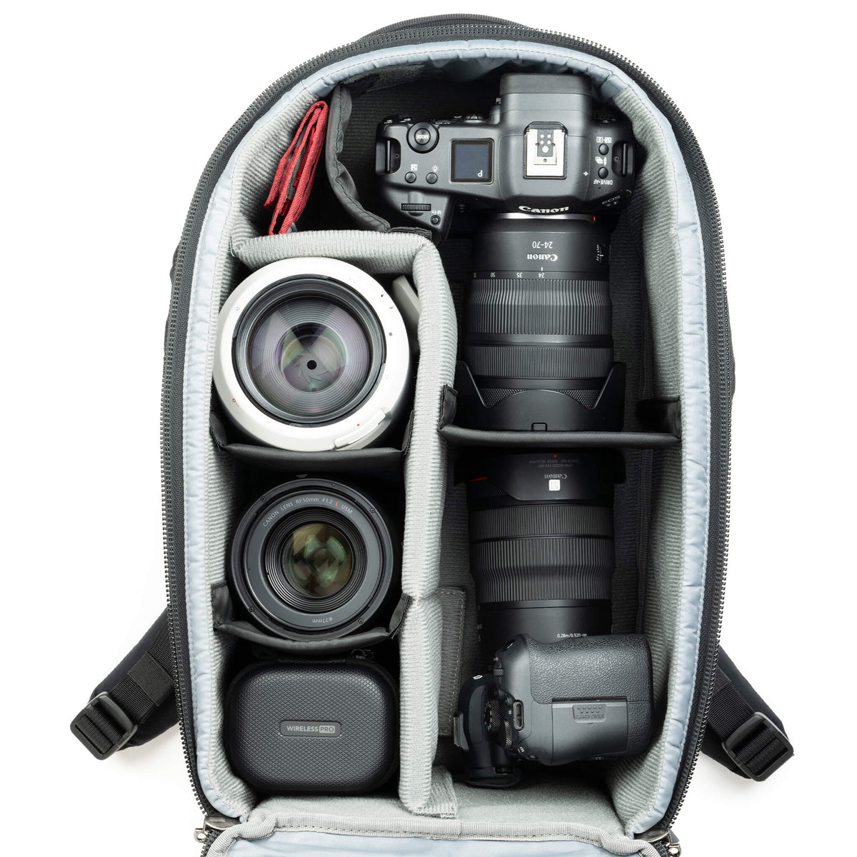 Think Tank Walker Pro Kamerarucksack – 24 L, für 14" Notebook – Spritzwassergeschützt, Neopren/Nylon, Schwarz