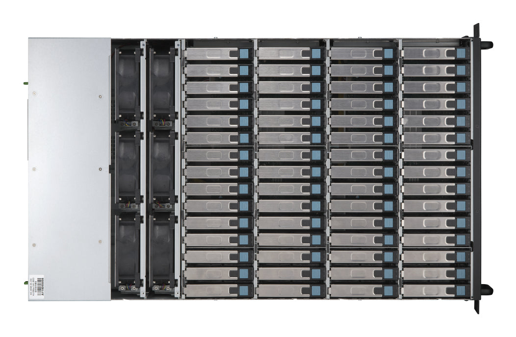 QNAP TL-R6020SEP-RP – 60-Bay Rack 4U JBOD – redundantes Netzteil, für 3,5" HDD/SSD, SAS/SATA