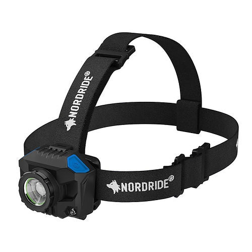 NORDRIDE Stirnlampe Active X1 R – 700 lm, 165 m, IP65, Laufzeit 90 h – Schwarz