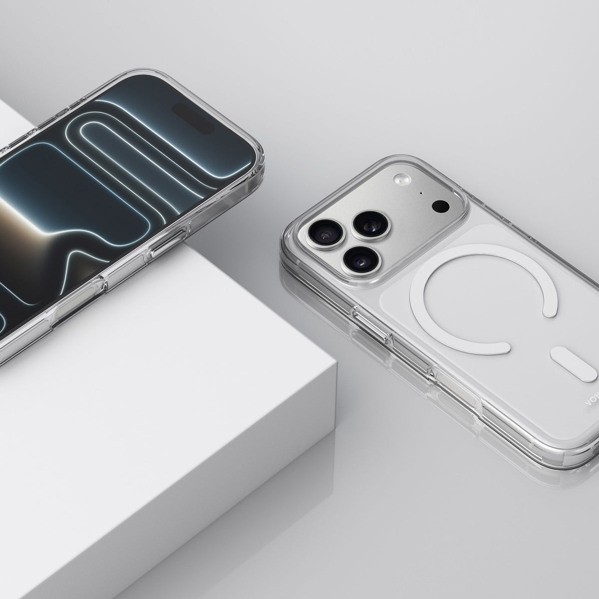 Vonmählen Backcover – für Apple iPhone 17 Pro – transparent/weiss – PC – MagSafe-kompatibel